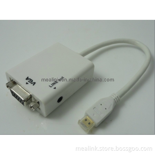 Conversion Cable HDMI to VGA (with audio)